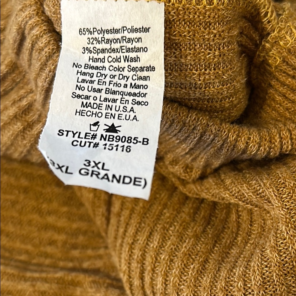 Fetch & Co Cozy Mustard Ribbed Pants - Picture 6 of 6